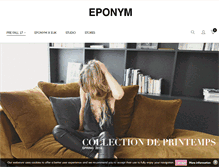 Tablet Screenshot of eponymcreation.com